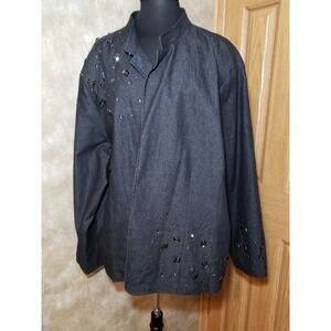 Liz & Me platinum collection NWOT size 4XL black jacket